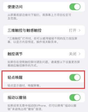 定远苹果授权维修站分享iPhone轻点无法唤醒怎么办