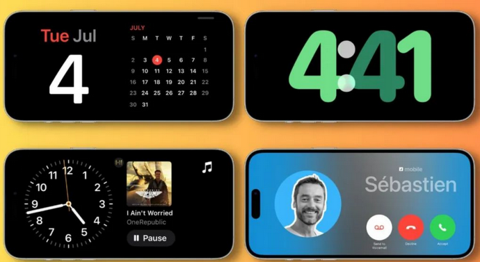 定远苹果手机维修分享iOS17横屏充电待机显示有什么好处 