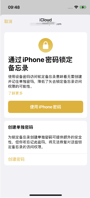 定远苹果14维修店分享iPhone 14备忘录加密方法教程 