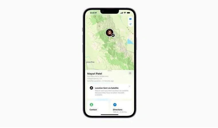 定远苹果14维修分享iPhone14系列中 FindMy功能通过卫星分享位置方法教程 