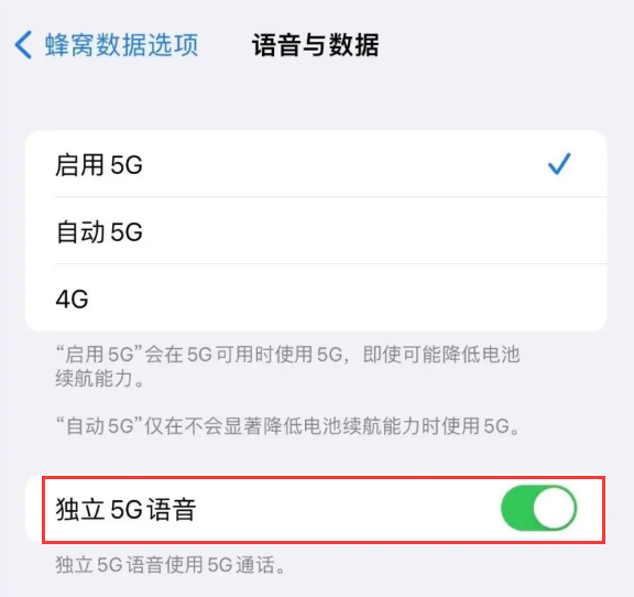 定远苹果14维修分享iPhone 14 Pro如何开启VoNR 