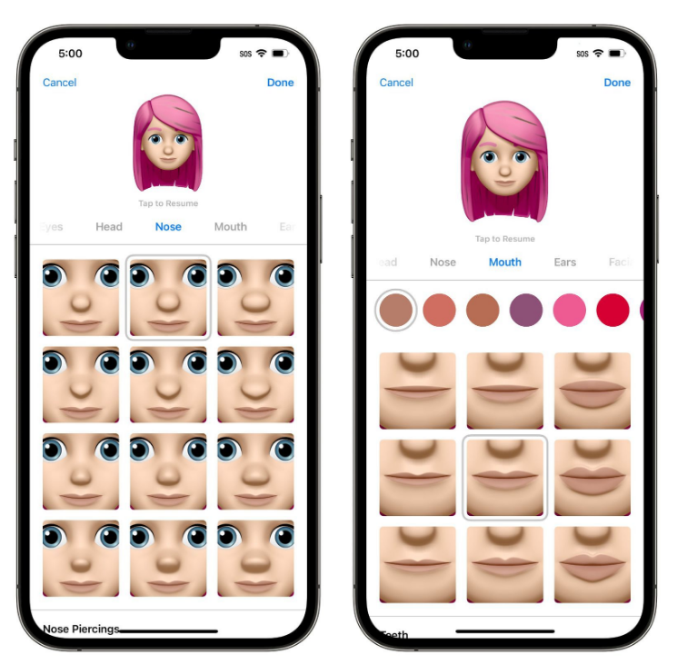 定远苹果手机维修分享​iOS 16中的拟我表情有了哪些变化和升级 