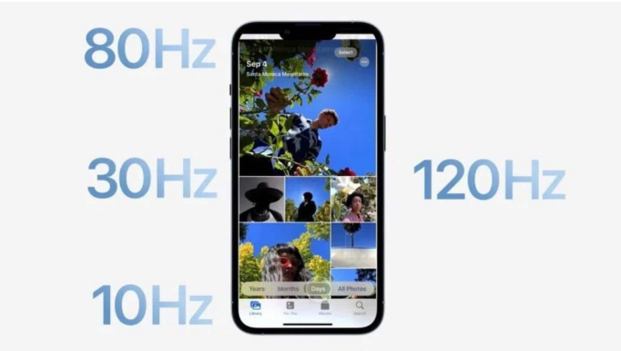 定远苹果14维修分享iPhone 14有高刷吗 