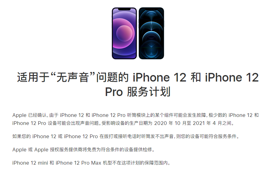 定远苹果手机维修分享iPhone 12/Pro 拨打或接听电话时无声音怎么办 